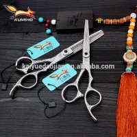 XK07-60 High quality hairdressing scissors with offset handle stainless steel hair scissors mirror polished 6 inch shear