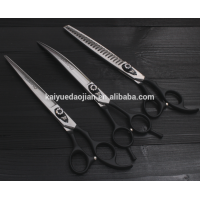 P3316 high quality pet scissors stainless steel cutting and thinning and curved shear for pet grooming