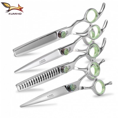 XLBS-70 XLBS-75 pet grooming scissors 4pcs kit cutter chunker thinner and curve scissors high quality 7 and 7.5inch available